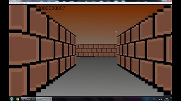 Gdevelop 5 Pseudo 3D dungeon test / Псевдо 3D подземелье с вращением камеры