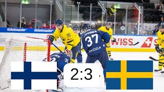 Finland VS Sweden 2:3 | Swiss hockey games 2023