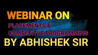 Placements and CP by Abhishek Sir | Brainless Coders