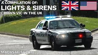 Compilation of Using Lights/Sirens on my Crown Vic in the UK