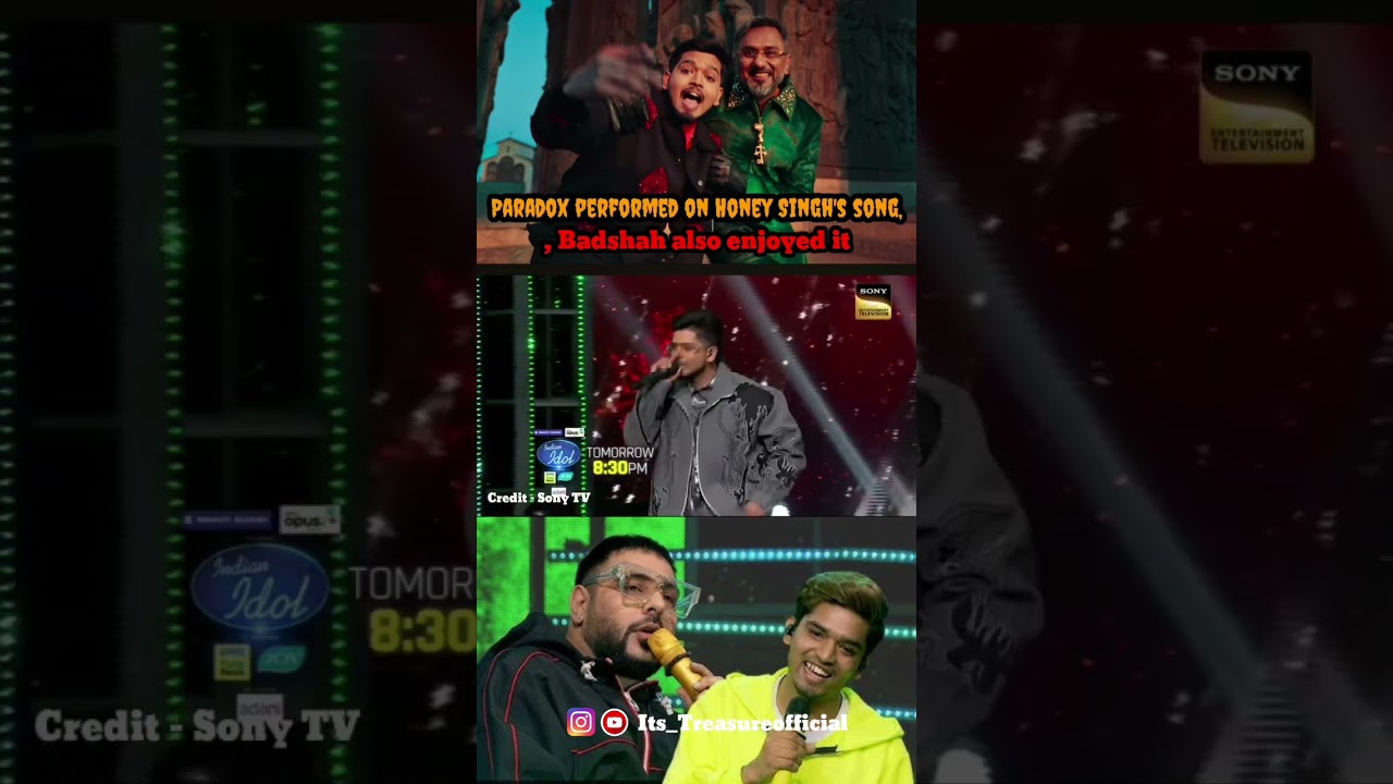 Paradox perform Payal | Yo Yo Honey Singh X paradox  Indian idol in front of badshah 