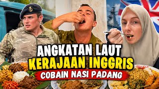 REAKSI BULE PERTAMA MAKAN NASI PADANG‼️🇮🇩 ANGKATAN LAUT KERAJAAN SAMPE COBAIN
