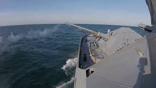Учения кораблей ЧФ с артиллерийской стрельбой февраль 2022