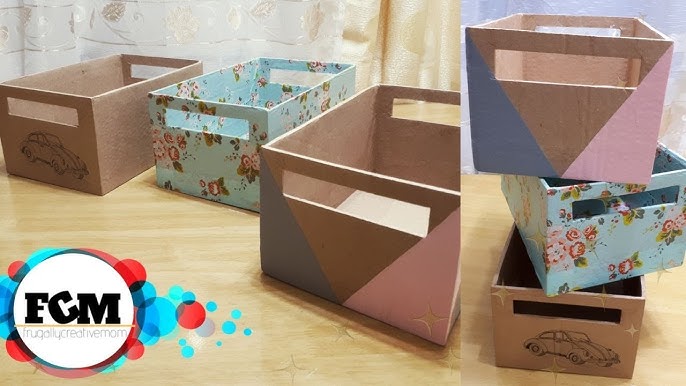 How to Recycle a Cardboard Box for Storage – Scrap Booking