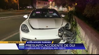 Conductor detenido después de 2 presuntos choques de DUI en Chico viernes temprano