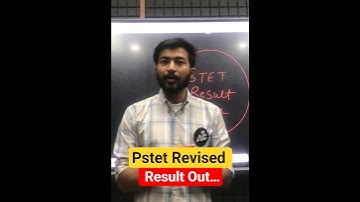 Pstet Revised Result Out…