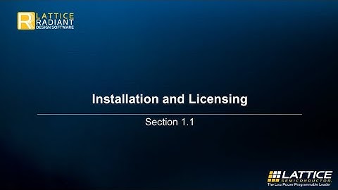 Radiant Video Series 1.1: Installation & Licensing