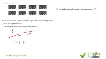 Probability iGCSE/GCSE Exam Question Sample Space Diagram Part 5