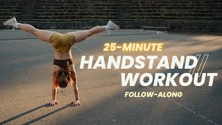 25 Min. Handstand Training | Beginner-Friendly (Re-/Progressions) | Build Strength | EMOM-Style