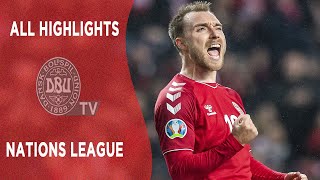 Alle highlights fra Danmarks Nations League 2020