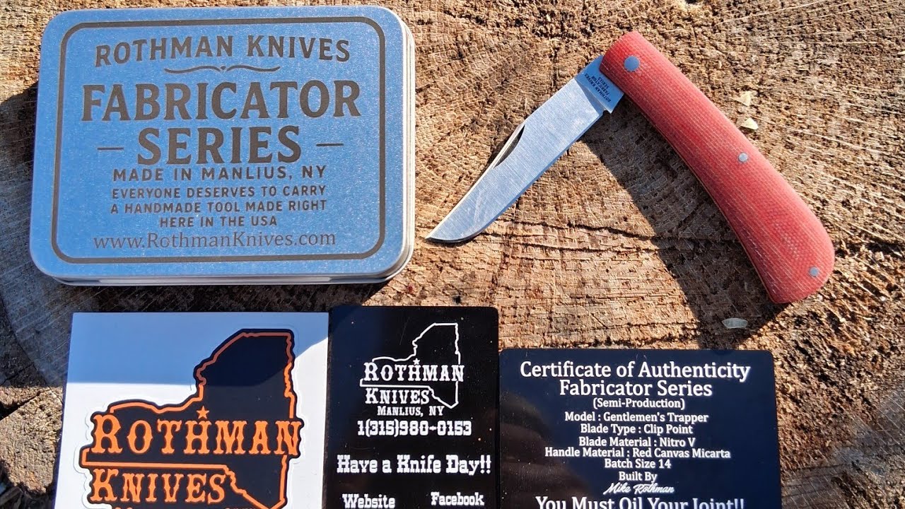 Ножи серии Rothman Fabricator (джентльменский охотничий нож)!