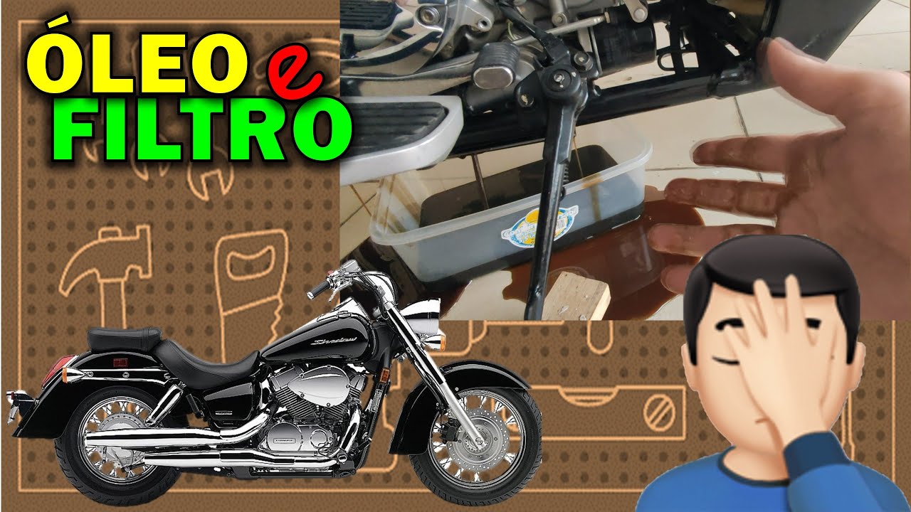 MOTO Shadow 750 ÓLEO e FILTRO / Faça Você Mesmo Moto manutenção