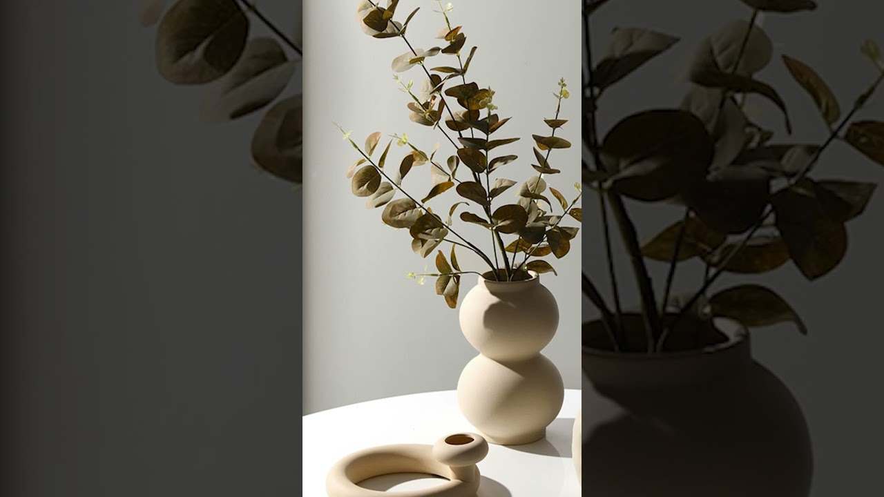 Discovering the Beauty of Ceramic Clay Pottery Flower Vase Display by Pleasant Decor 
