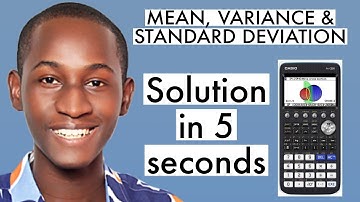 Calculate Mean, Variance And Standard Deviation On Casio fx-CG50 In Seconds!