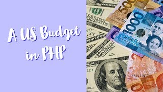 A Usd Budget In Philippines Pesos