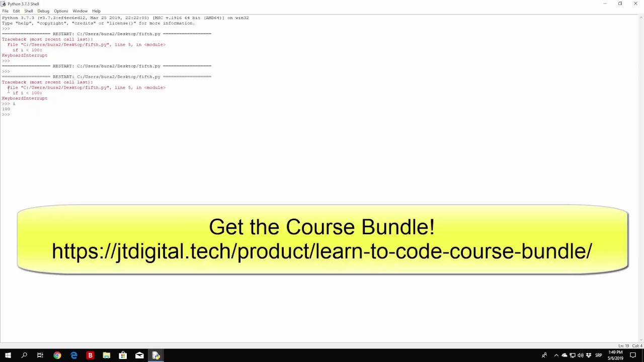 Continue Statement | Learn to Code with Python #17 - YouTube