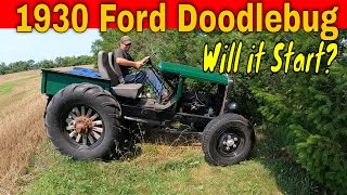 Pulling my 1930 Ford Doodlebug out of the Trees after Sitting a Year.  Will it Start?