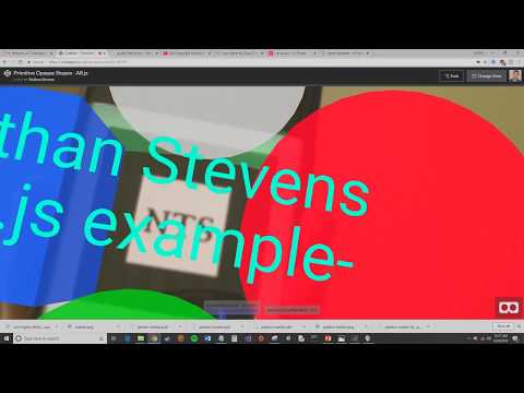 AR.js Example - 3D Sound, Custom Marker, 3D Shapes, and more