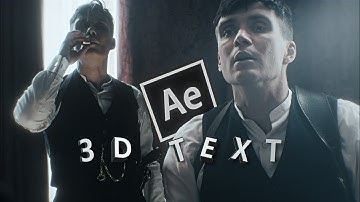 3D text outro tutorial after effects