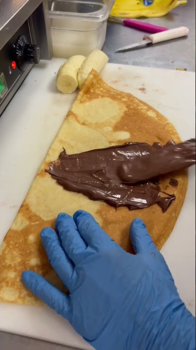 Insane Nutella Loaded Crepes! #shorts