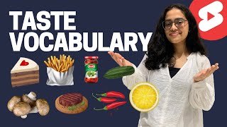 Food Taste 👅 Vocabulary | English Speaking Practice - Ananya #vocabulary #learnenglish #learnex