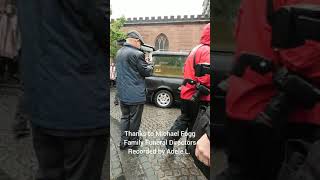 Funeral of Freddie Starr, 13/06/2019 Prescot Parish Church. Thanks to Michael Fogg Funeral Directors