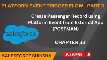 Create Record using Platform Event Trigger Flow - Part 3 || Chapter 33 #salesforceadministrator
