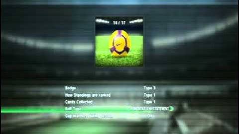 How to change the ball in Master league in pes 2011 tutorial