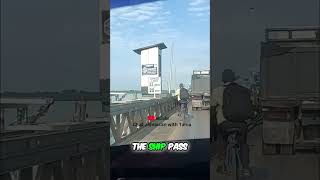This Bridge Floats! See How Ships Pass Through! #shorts