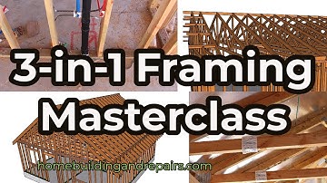 How to Frame a 625 sq ft ADU - Plans, Walls, Trusses And Conventional Roof