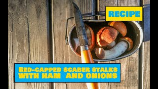 How to Cook Red-capped Scaber Stalk With Ham and Onions Over a Campfire – Easy Outdoors Cooking