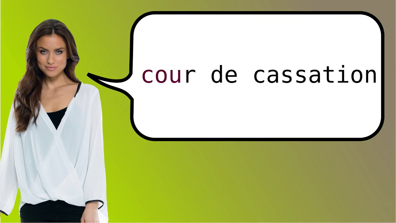 How to say 'appelate court' in French? YouTube