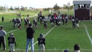 Youth Football Michael fakes half back pass...nice run...offense