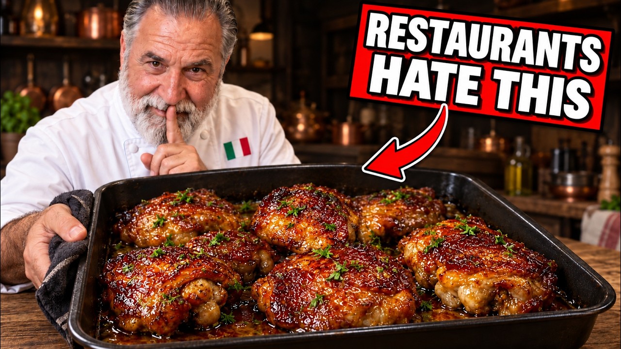 NEVER Fry Your chicken thighs Again — Try This Old ITAL… — Transcript