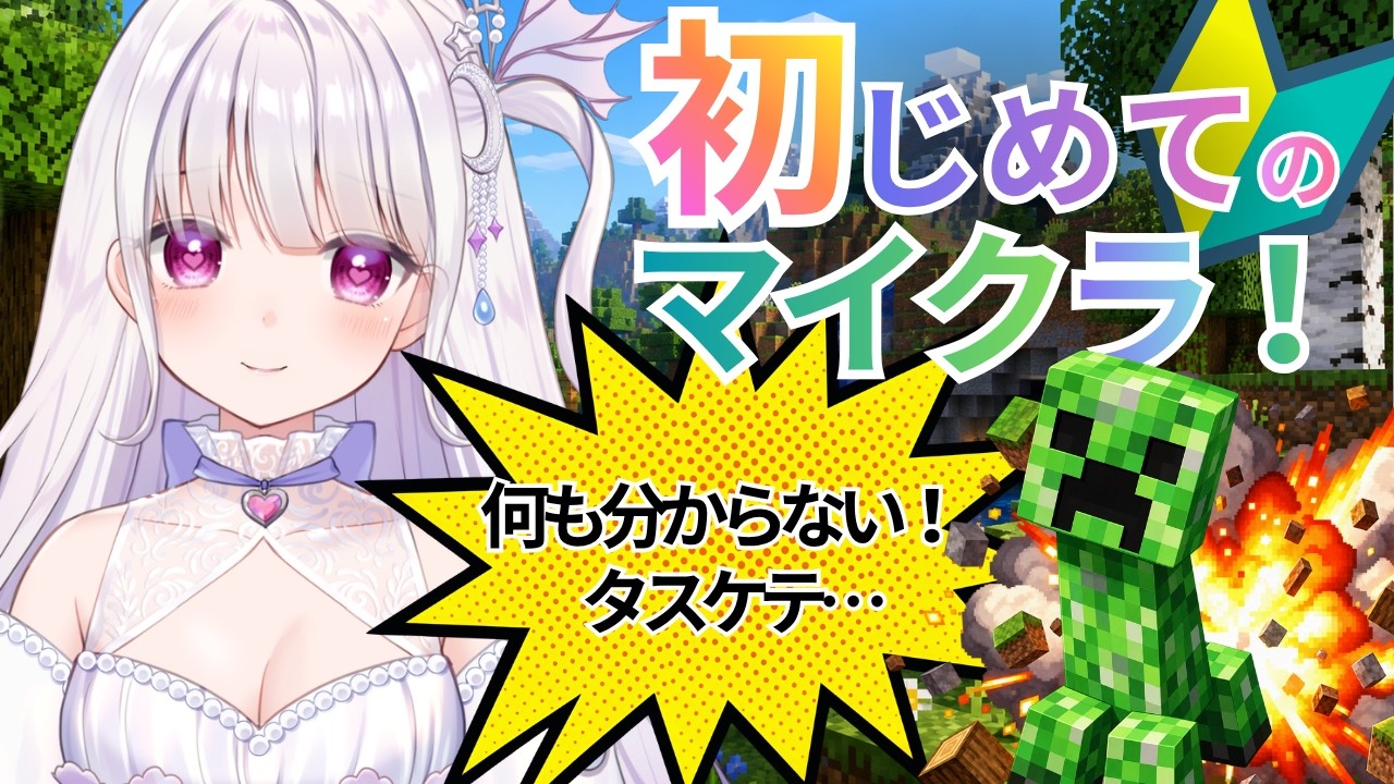 【初マイクラ】有識者求む!何もわからずもたもたプレイ😢