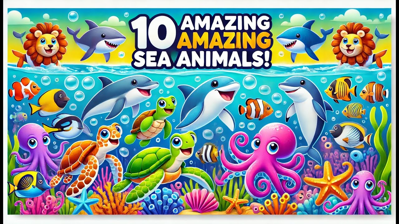 Sea Creatures for Kids: Amazing Facts About Ocean Animals - YouTube