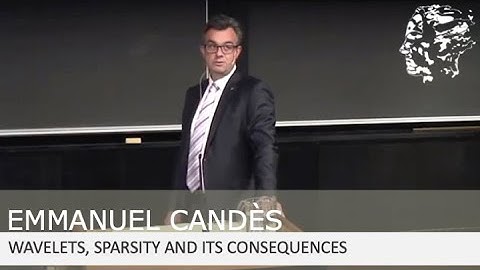 Emmanuel Candès: Wavelets, sparsity and its consequences