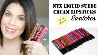 NYX Liquid Suede Cream Lipsticks | Swatches | @girlythingsby_e
NYX Liquid Suede Cream Lipsticks Swatches | Be kind, thumbs up! | Subscribe: http://bit.ly/1Pcj5JW
If youve been dying to get your hands on the NYX Liquid Suede Cream Lipsticks, youre not alone. Those suckers sold out on the NYX site FAST! But, you can still get them at ULTA and at only $6.99 theyre kind of amazing. Im here to help you with your buying decision with swatches of the entire line. Thats all 12 shades! Come see!
Its my first swatch video and Im super excited. I hope you like it!
Check out my blog post here: http://bit.ly/1ikbMm7
Join ULTA Rewards program: http://refer.ulta.com/v2/share/6211526222
NYX Liquid Suede Lipsticks - http://bit.ly/1YLOJAM
Affiliate and referral links used. This means if you click on the link and purchase the item or sign up for a service, I will receive an affiliate commission or referral rewards. Regardless, I only recommend products or services I use personally and believe will be good for my audience. I am disclosing this in accordance with the Federal Trade Commission’s 16 CFR, Part 255: “Guides Concerning the Use of Endorsements and Testimonials in Advertising.”
Follow me
Twitter: http://www.twitter.com/girlythingsby_e
Facebook: http://www.facebook.com/girlythingsbye
Blog: http://www.girlythingsbye.com
Instagram: http://instagram.com/girlythingsby_e
Pinterest: http://pinterest.com/girlythingsby_e/
FTC: None of the products in this video were given to me for the purpose of review or promotion. I purchased the products myself. Some affiliate links included.
Visit for additional information about samples/reviews/sponsorships/affiliate links: http://bit.ly/1gWTQdH
Video editing software: iMovie
Music
Camera: Canon Rebel T4i
Ring light (affiliate): http://amzn.to/1IoC7ED
If you are a company that wants to get in touch with me to discuss product reviews or sponsored videos, you can reach me at erika@girlythingsbye.com
For Sponsorships or Endorsements: https://famebit.com/#/profile/Girly_Things_by_*e*
Are you a Youtube content creator? Join Famebit to work with companies: https://famebit.com/a/GirlyThingsbye
I recorded and edited this video and have permission to use the music and graphics contained as part of the licensing agreement for software owners:
iii. iMovie Software.
iMovie contains sample content including but not limited to graphics, audio clips, video clips and/or templates (Sample Content). This Sample Content is proprietary to Apple and/or its licensors, and is protected by applicable intellectual property and other laws, including but not limited to copyright.
Except as otherwise provided, all Sample Content included in iMovie may be used on a royalty-freebasis in your own video projects but may not be distributed on a standalone basis. NYX Liquid Suede Cream Lipsticks | Swatches | @girlythingsby_e