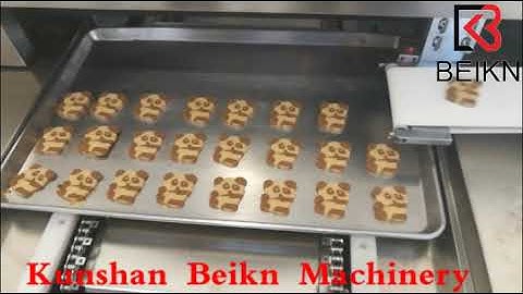Panda cookies making machine / slicer cookies encrusting machine