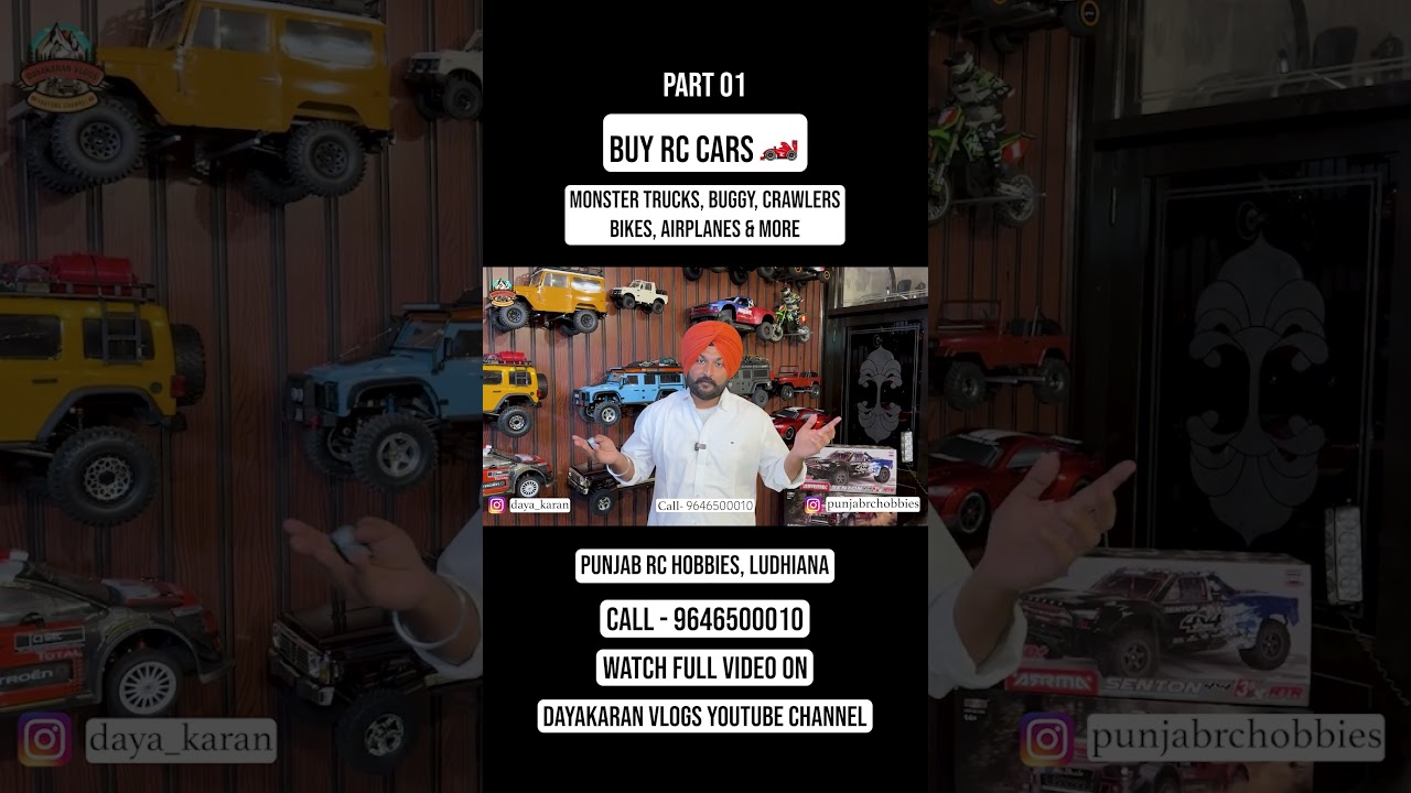⁣Part 01 | Buy Amazing RC Cars 🏎️ | Monster Trucks, Crawlers, Buggy, Bikes & All | Punjab RC Hobbies