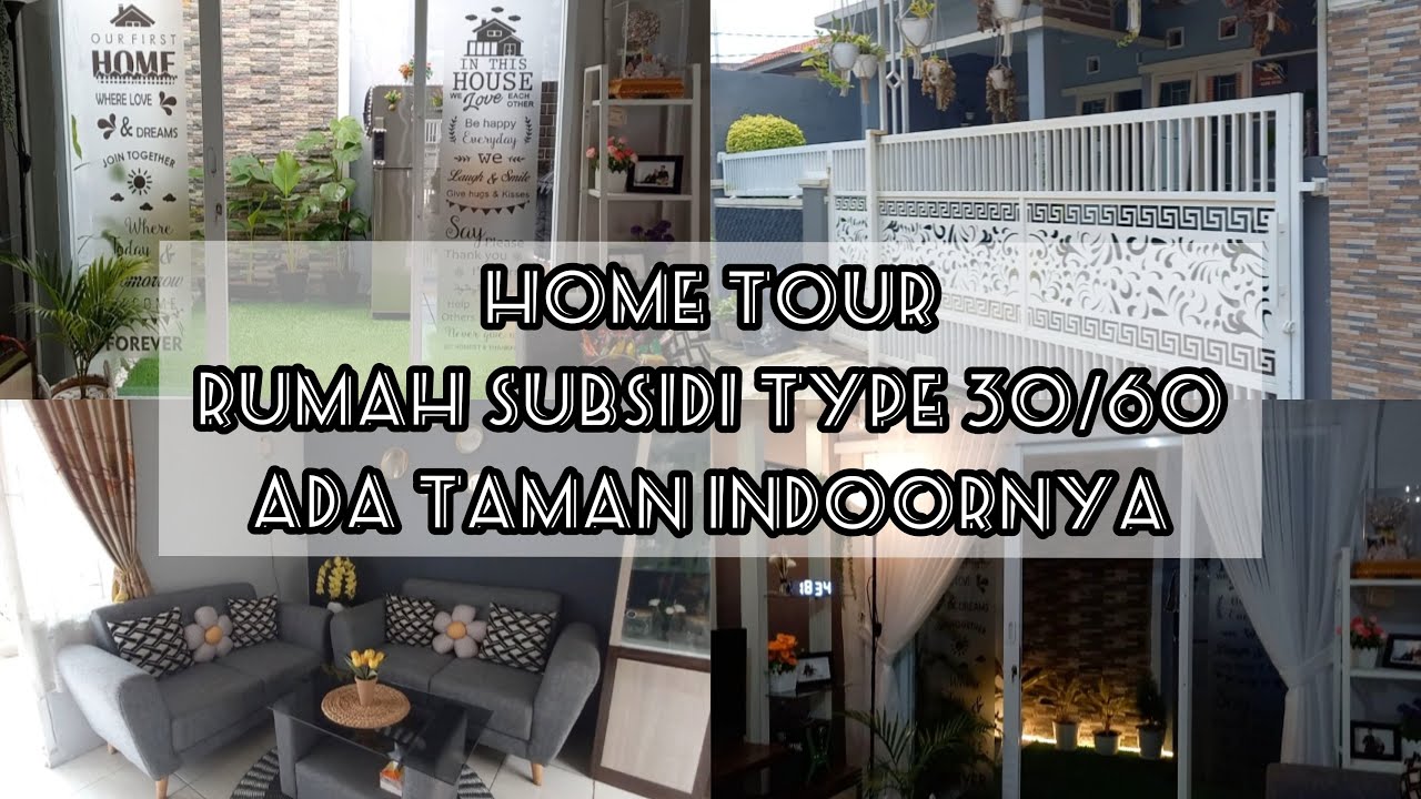 Home Tour Rumah Subsidi Type 30/60 Cantik ada Taman Indoor nya #hometour #housetour #housetourvlog