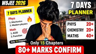 WBJEE 2026 :: Last 7 Days ULTIMATE Strategy || don’t Do Mistakes | Tukka Tricks Exposed