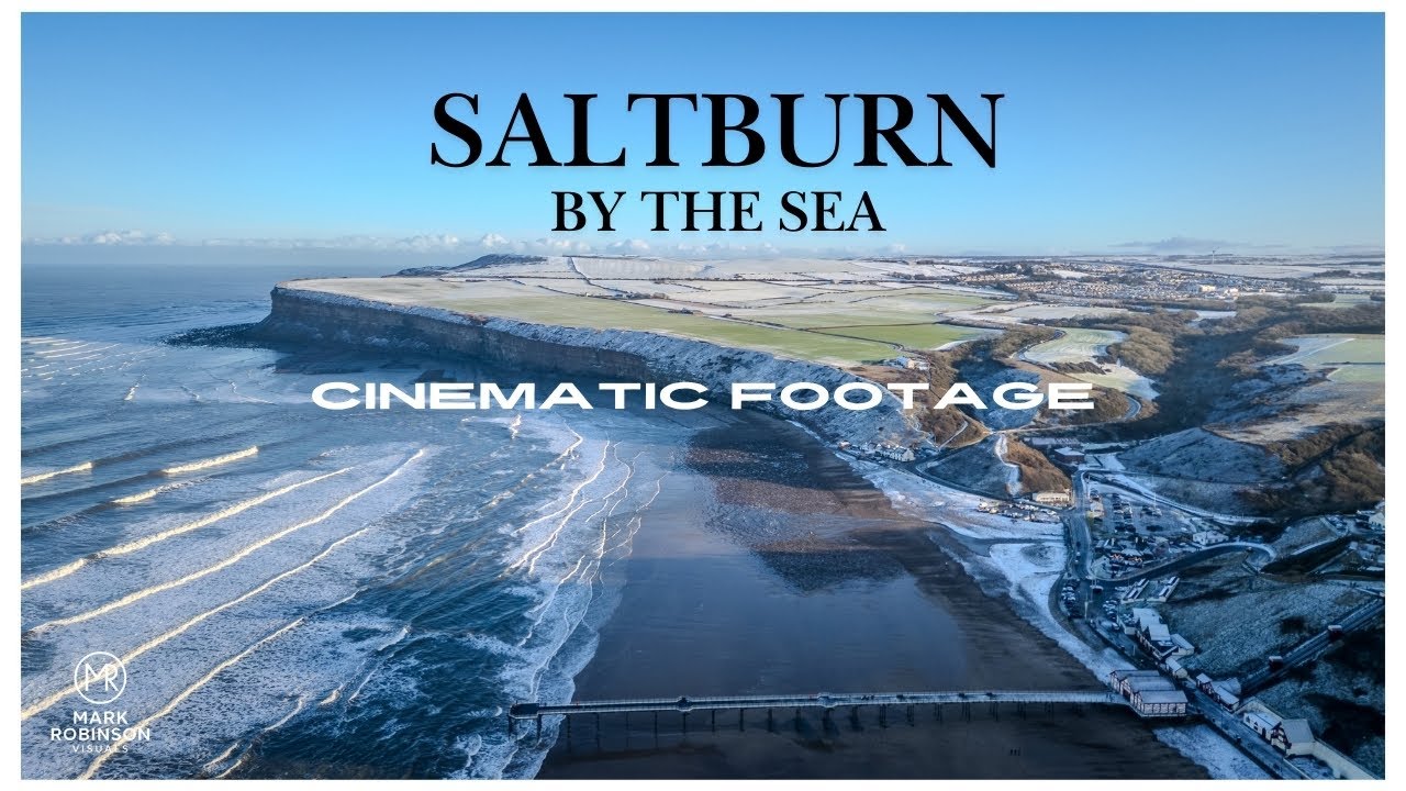 Saltburn by the Sea in Winter | 4K Cinematic Drone Footage (DJI Mini 3 Pro)