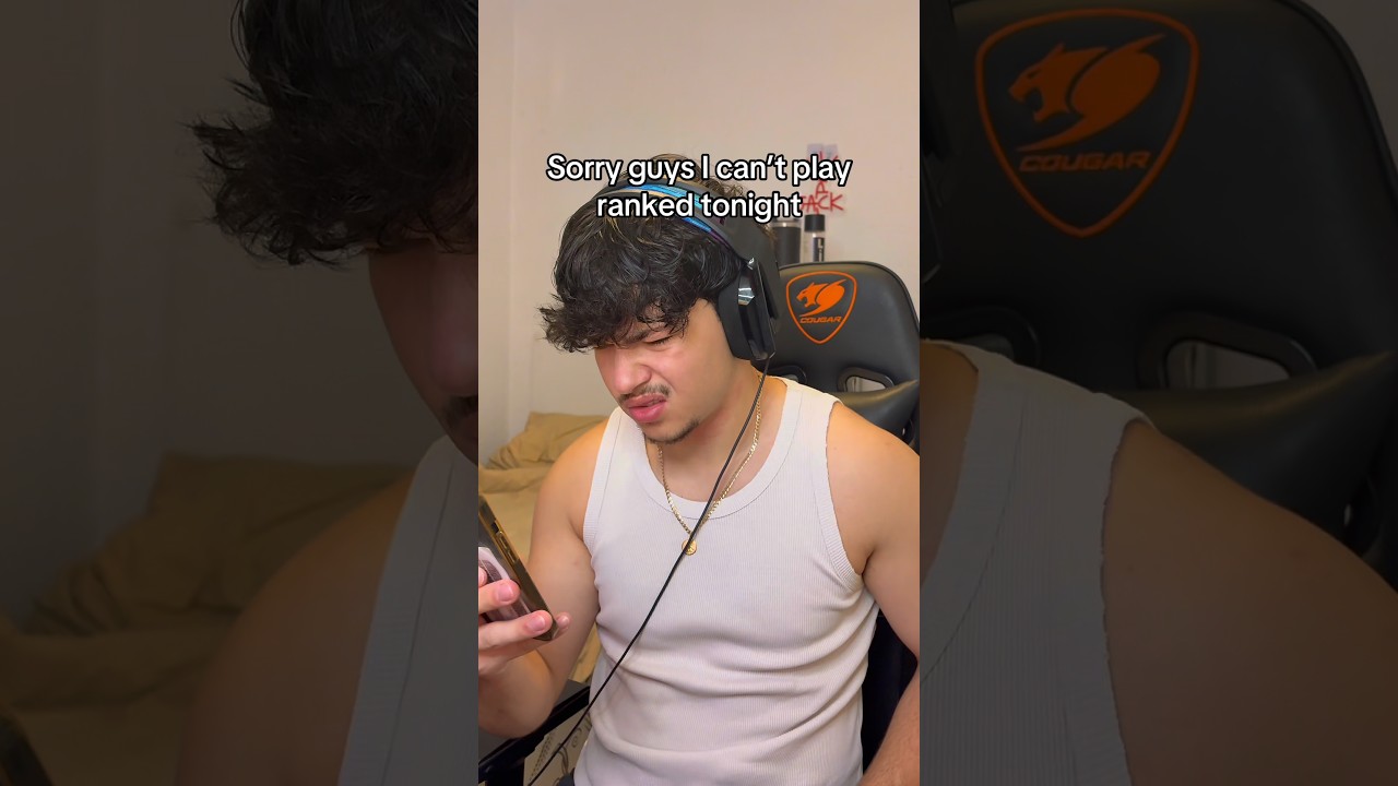 Sorry guys I can&rsquo;t play ranked tonight 💀