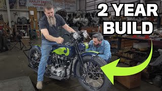 LIVE First Fire of a RARE 1929 Harley-Davidson Racer