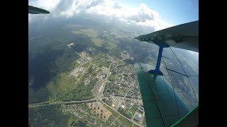 День ВДВ в Рузе. Приземление парашютистов на стадион &quot;Урожай&quot;. 02.08.2020