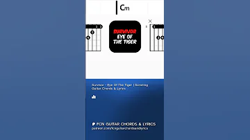Survivor Eye Of The Tiger Scrolling Guitar Chords Lyrics Chordsandlyrics Survivor Rock 