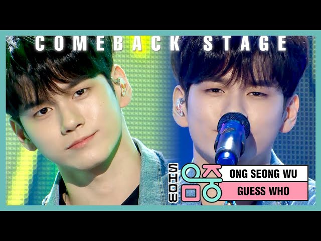 [Comeback Stage] ONG SEONG WU -GUESS WHO, 옹성우 -GUESS WHO Show Music core 20200328 class=