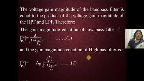 Wide Band Pass Filter Using OP-AMP