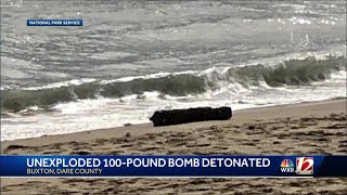 North Carolina beach shut down after unexploded bomb washes onshore